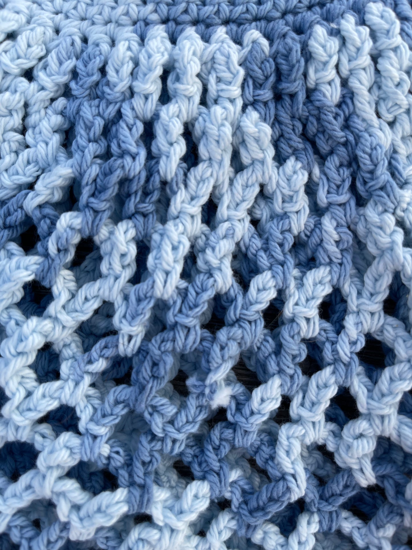 Mesh Market Bag - Denim Blue
