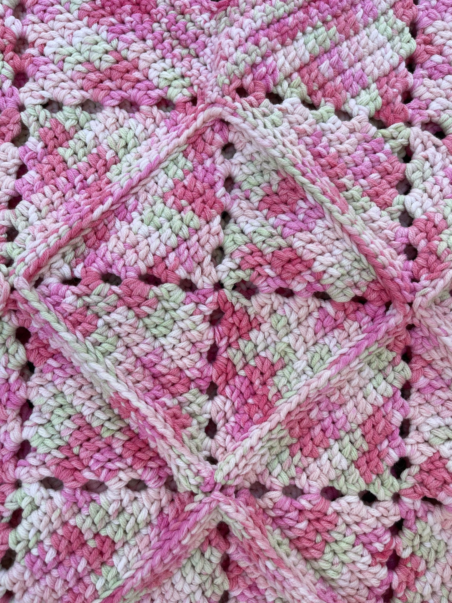 Solid Square Stitch Tote - Cherry Jubilee
