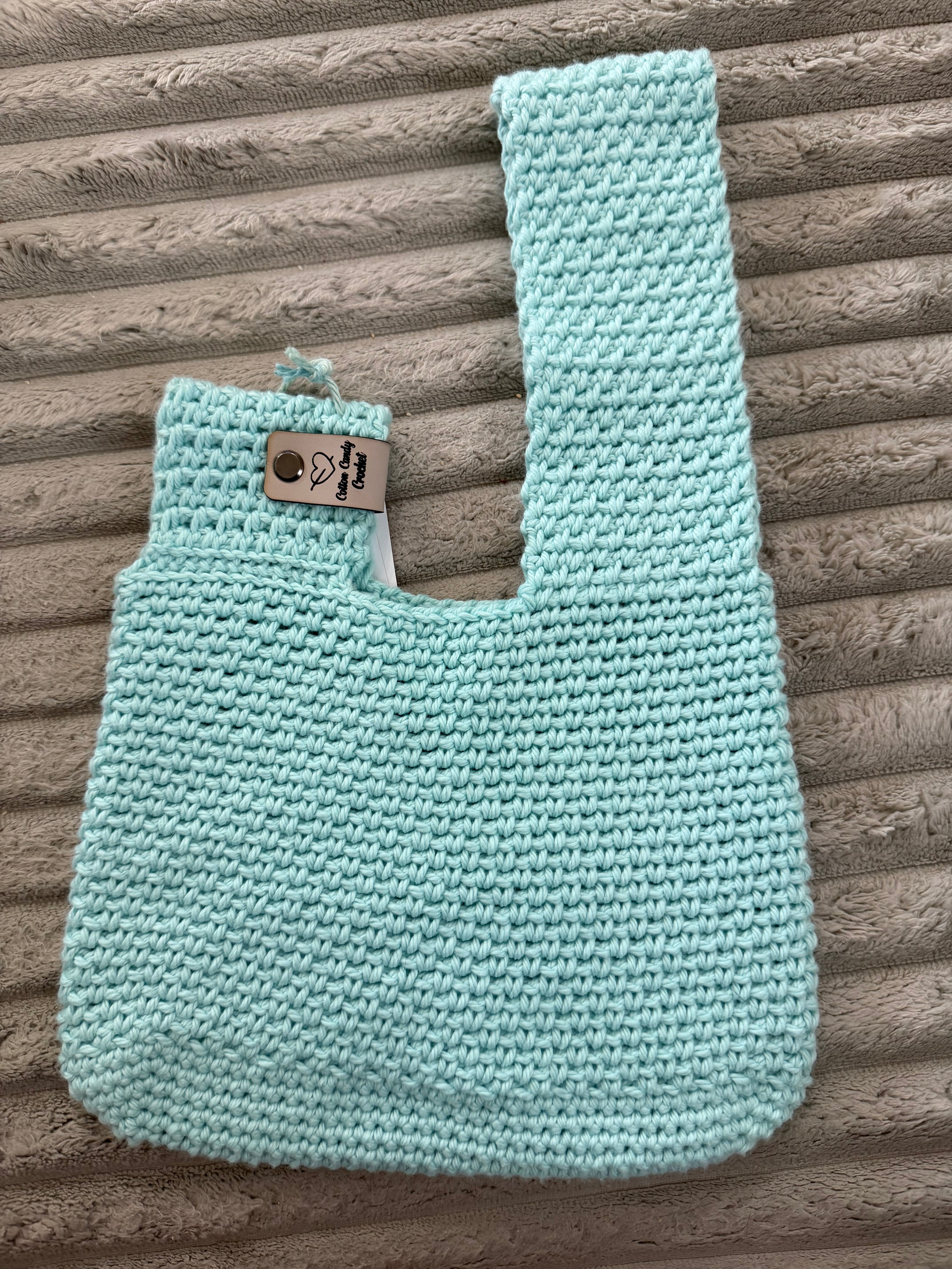 Japanese Knot Bag in Aqua Teal