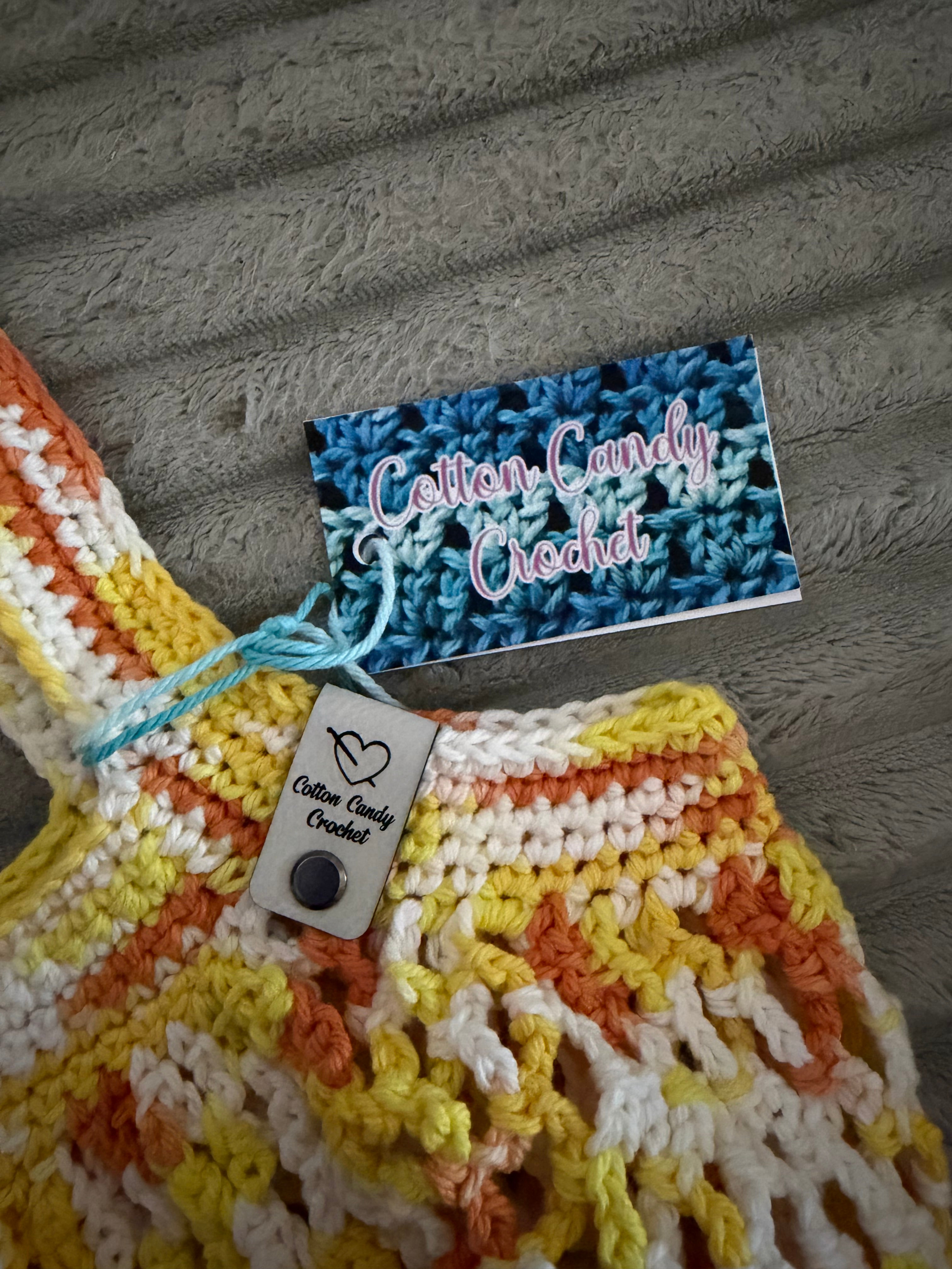 Mesh Market Bag - Creamsicle Ombré