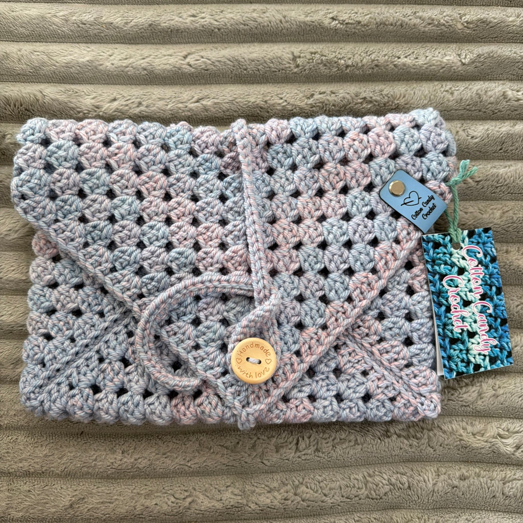 Book/Kindle Cover - Twinkle Pastel - Wrap Around Envelope Closure