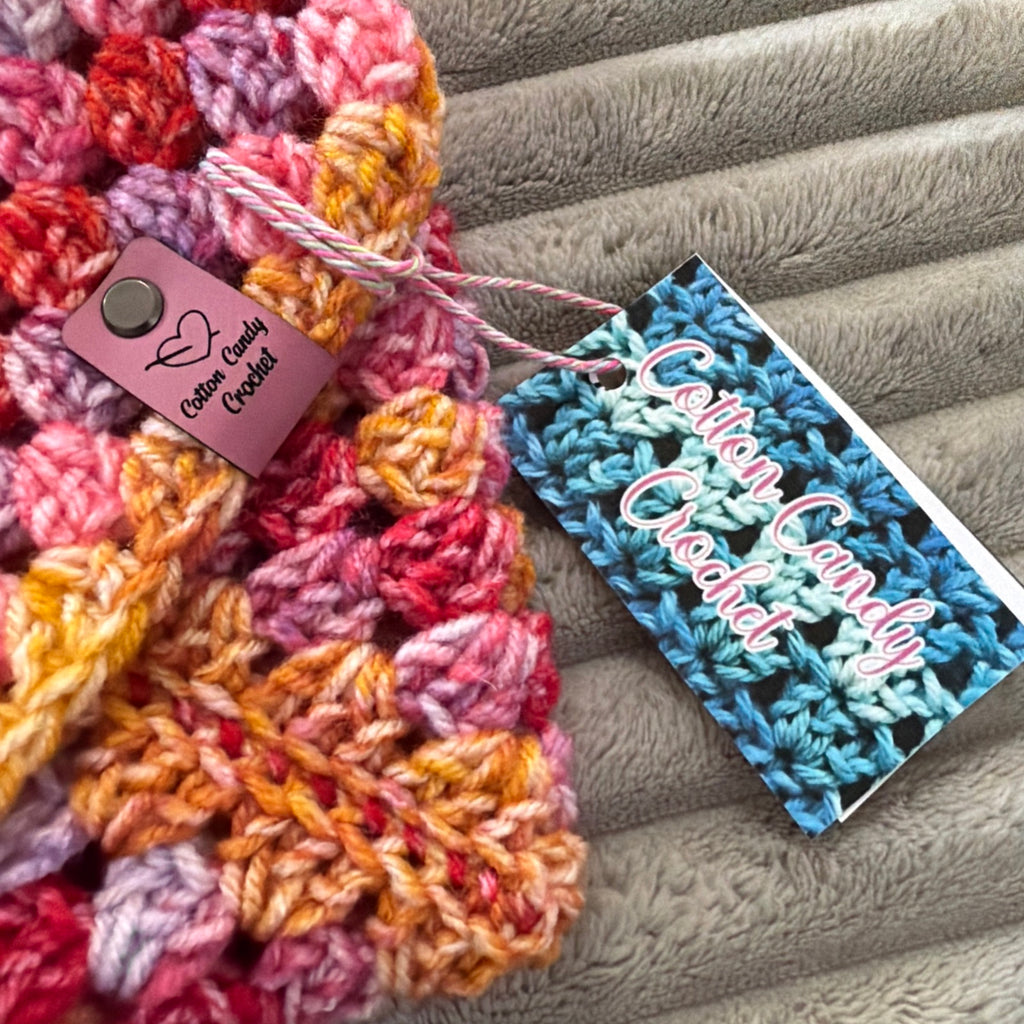Book/Kindle Cover Pink Starburst - Wrap Around Envelope Closure