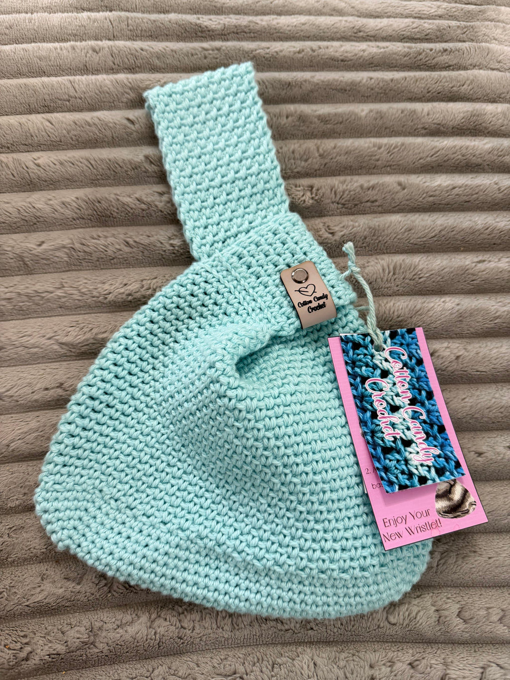 Japanese Knot Bag in Aqua Teal