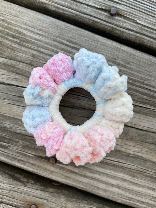 Mini Pastel Rainbow Scrunchie