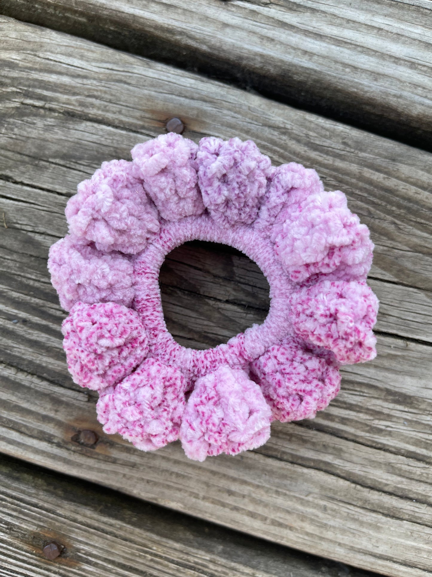 Mini Pastel Pink Ombré Scrunchie