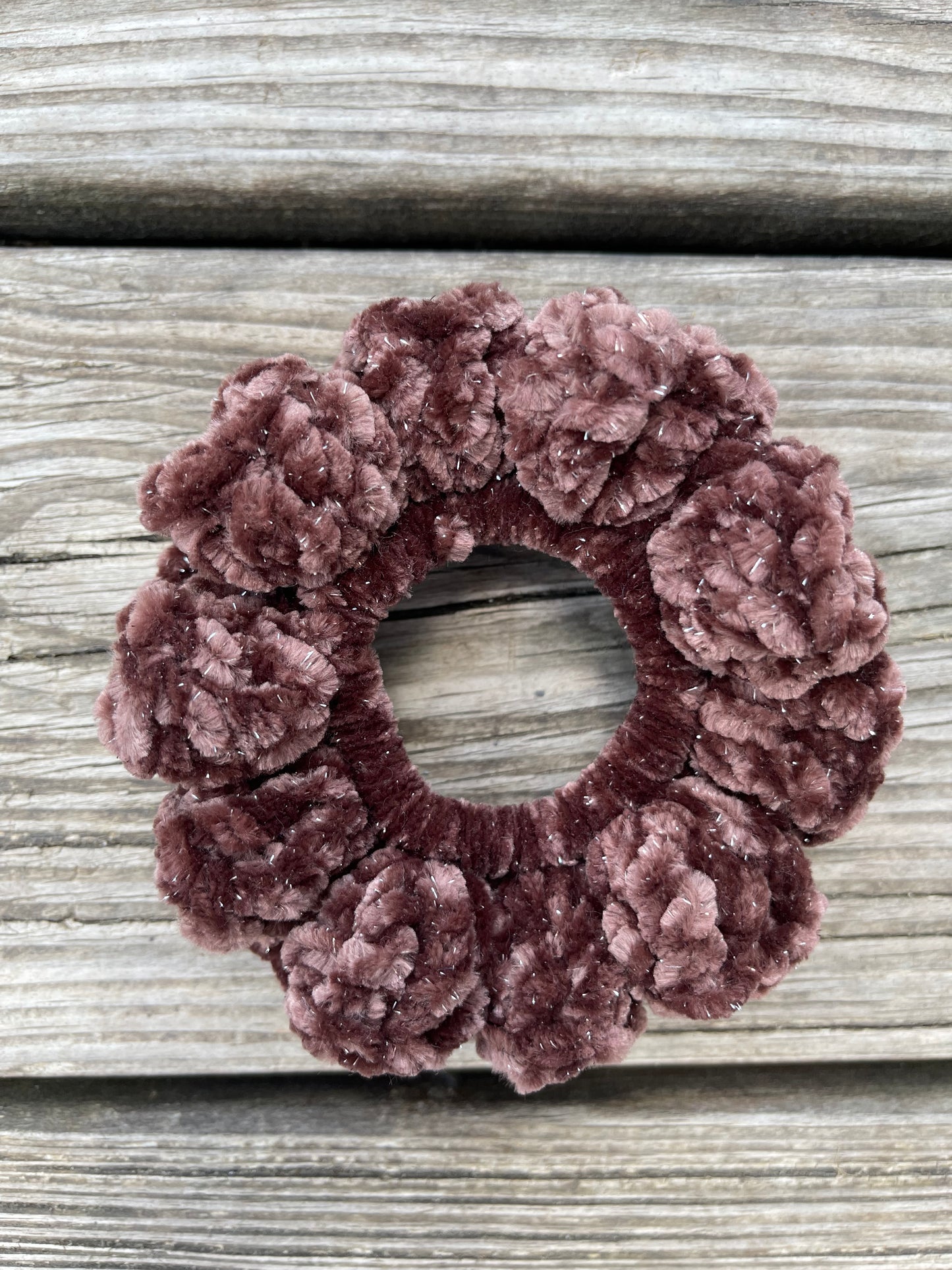 Brown Sugar Sparkly Scrunchie