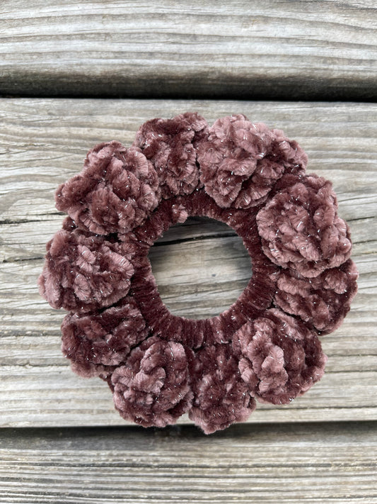 Brown Sugar Sparkly Scrunchie