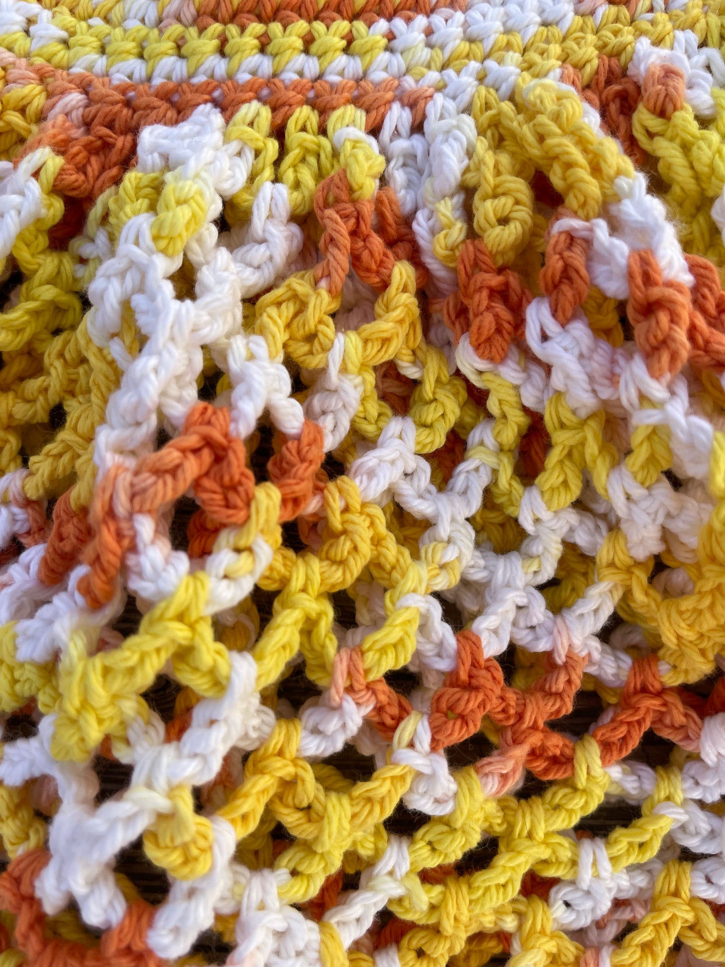 Mesh Market Bag - Creamsicle Ombré