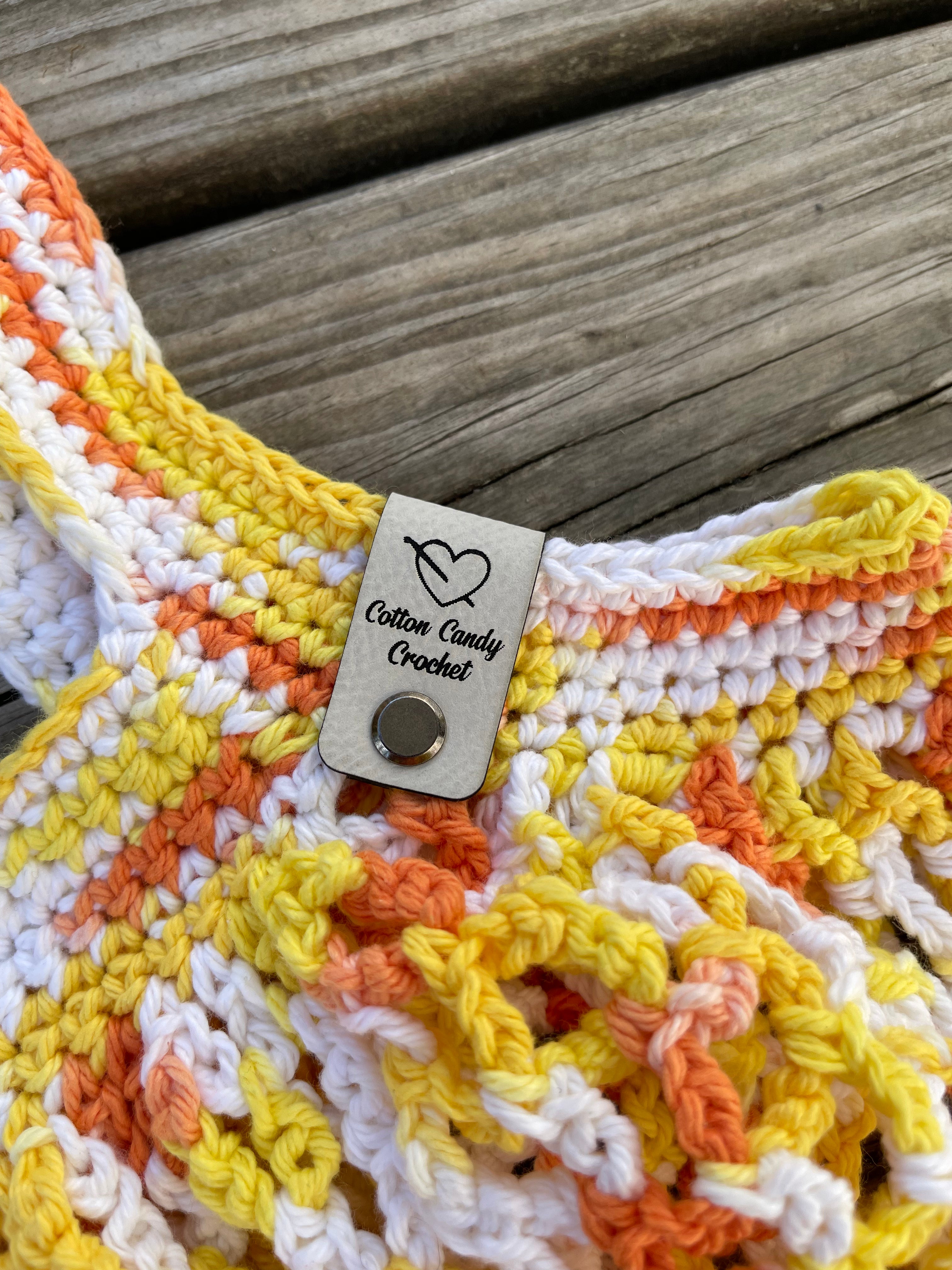 Mesh Market Bag - Creamsicle Ombré