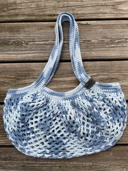 Mesh Market Bag - Denim Blue
