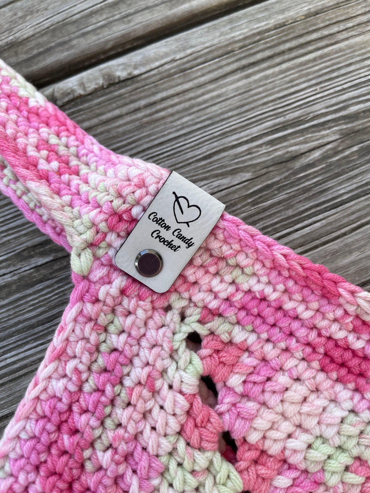 Solid Square Stitch Tote - Cherry Jubilee