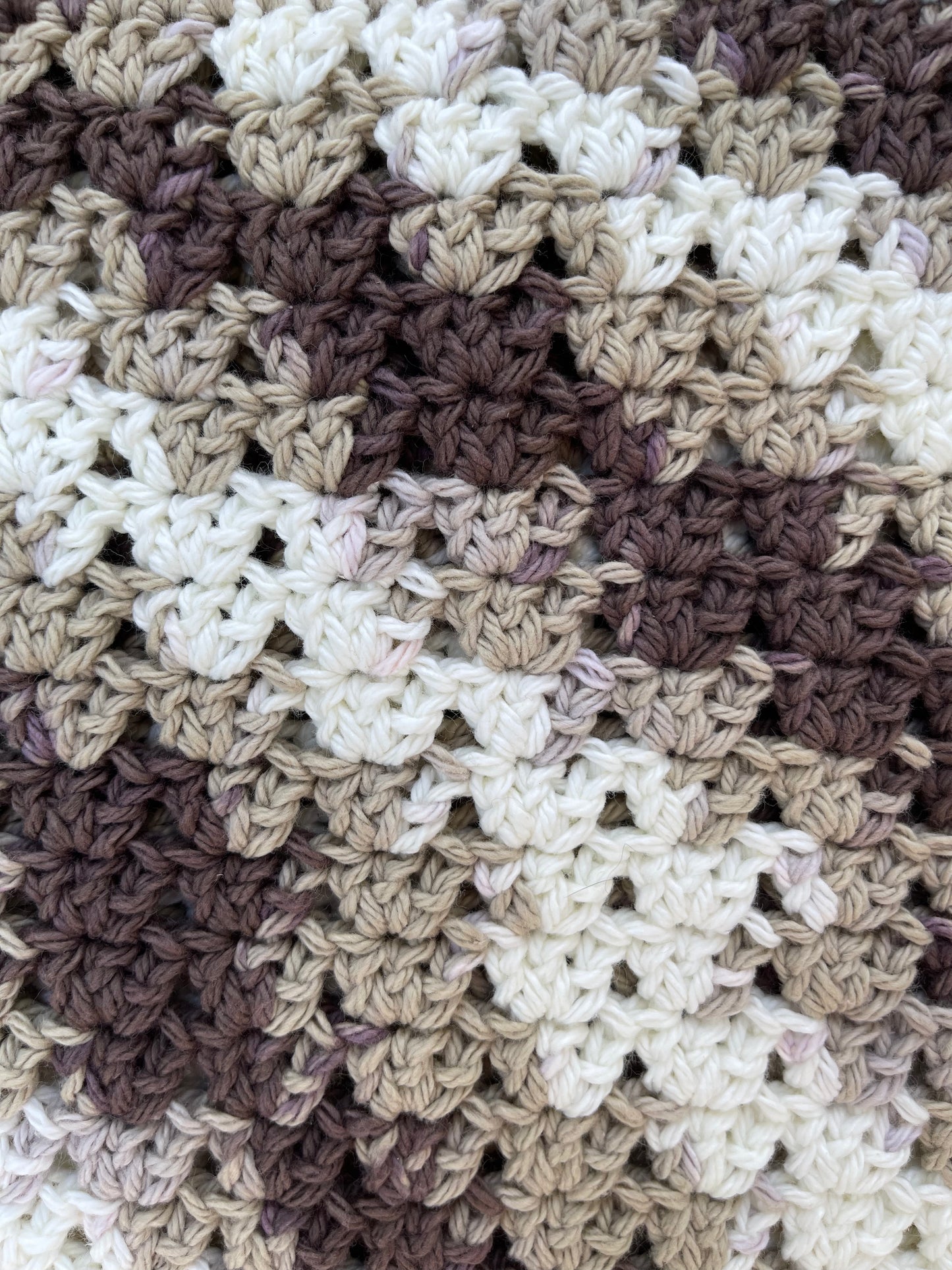 Granny Stitch Tote - Chocolate Milk Ombré