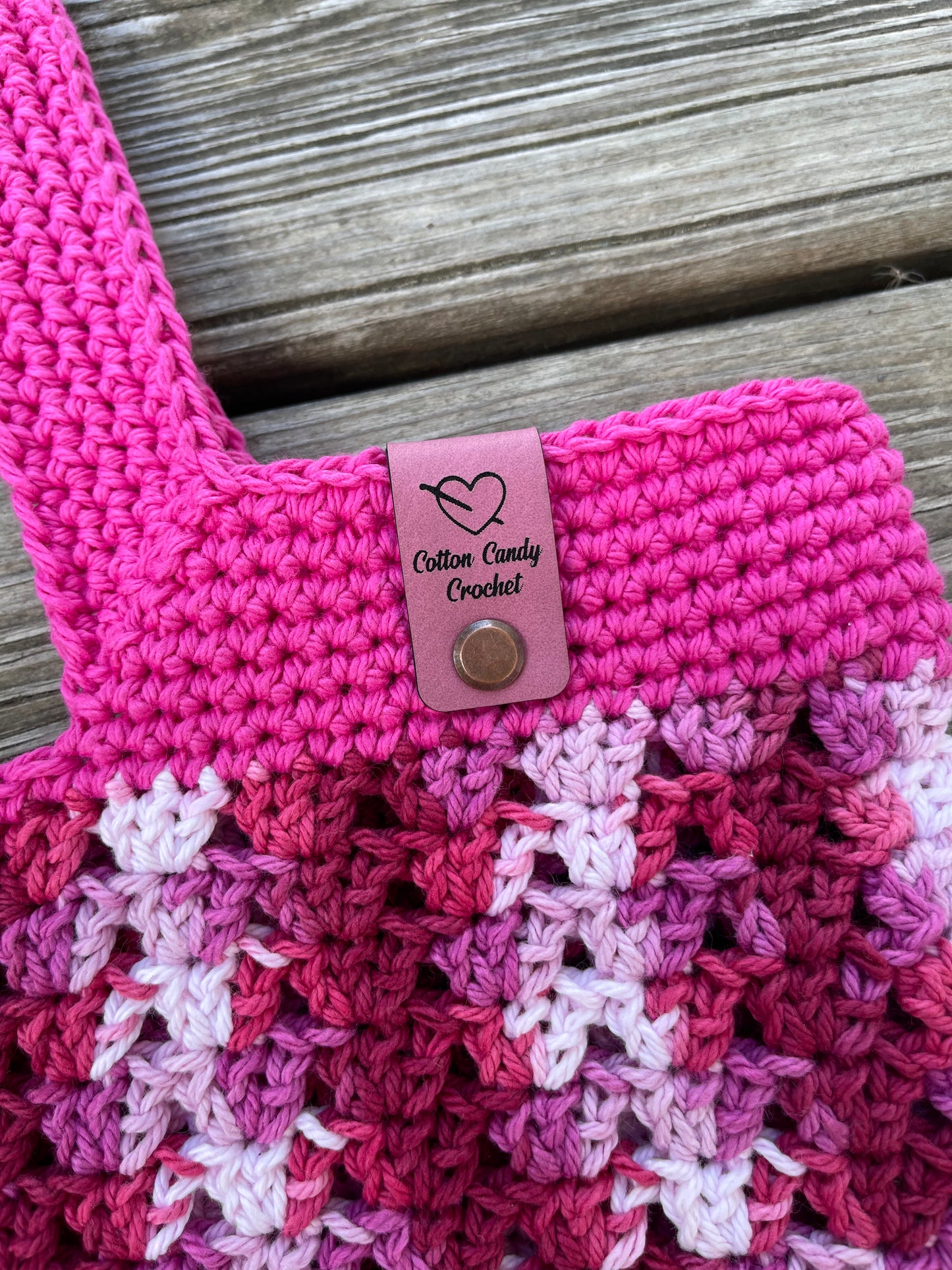 Granny Stitch Tote - Pink Paradise